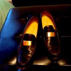 Salvador ferragamo leather loafers